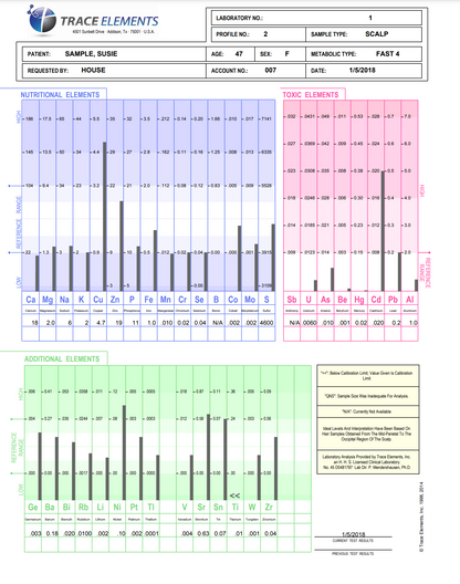 Hair Tissue Mineral Analysis + BORON